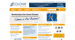 Desktop Screenshot of coloniechamber.org